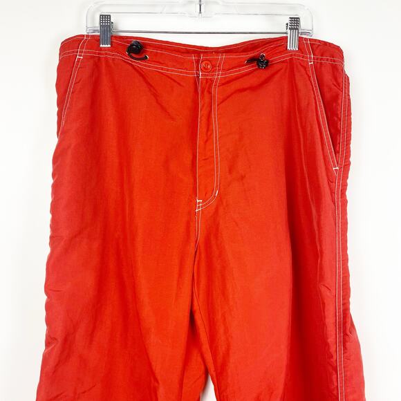 Jocko Vintage Nylon Cargo Tech Pants Y2K Orange Red Mens Size Large - Picture 4 of 10